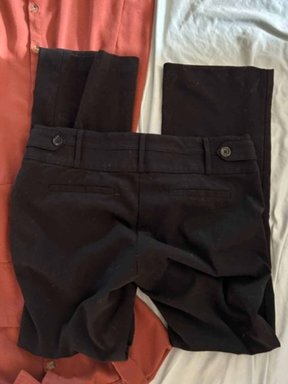 size 9 /  10 ten stretch casual dress career womens pants  black stretch top